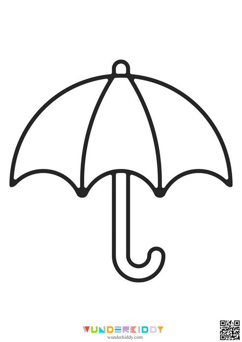 Umbrella Coloring Page