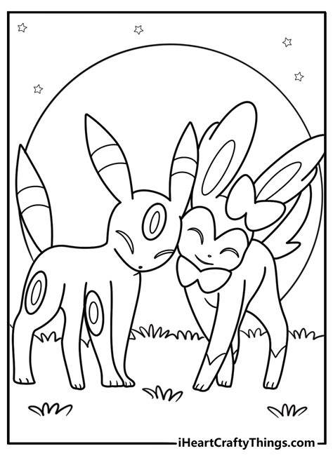 Umbreon Coloring Page