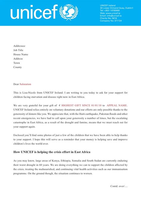 Un Internship Cover Letter Sample