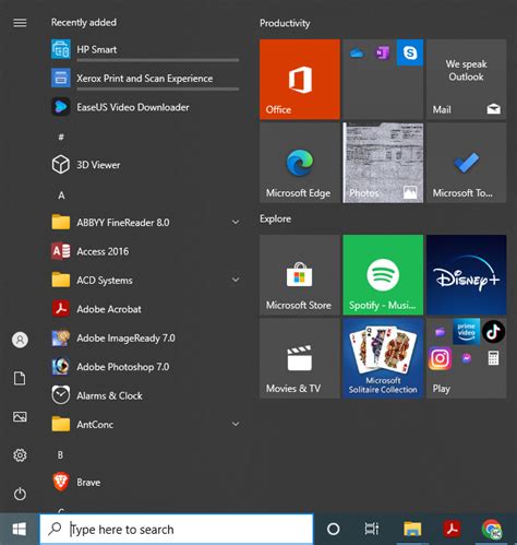 Unable to search in Start Menu