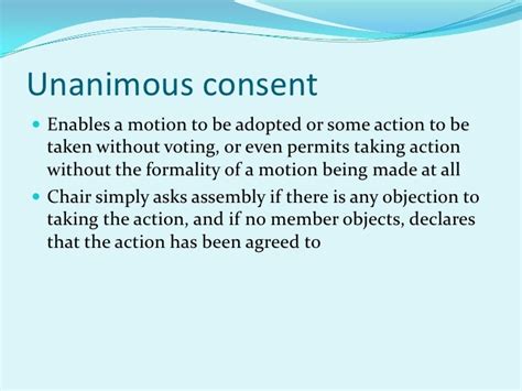 Unleashing the Power of Unanimous Consensus: A Comprehensive Guide to Understanding Unanimous Consent Definition in Government