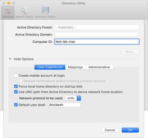 Unbind Mac From Domain