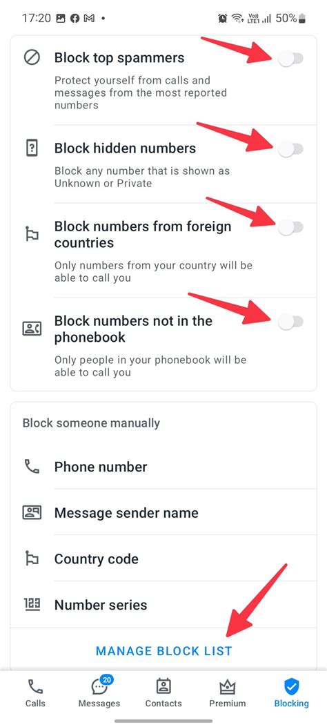 Unblock Numbers on Samsung Phone