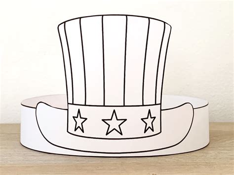 Uncle Sam Hat Printable Template