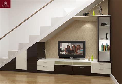 Under Stair Tv Unit Design With Storage