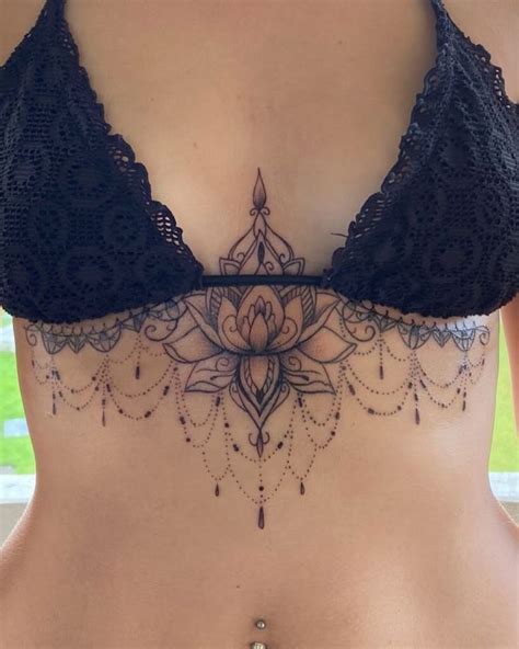 Under Chest Tattoo Female
