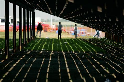Under the bleachers
