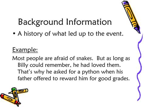 Understanding Background Information And Its Purpose