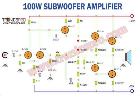 Subwoofer Circuit Diagram