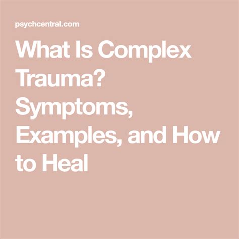 Understanding Complex Trauma and Healing