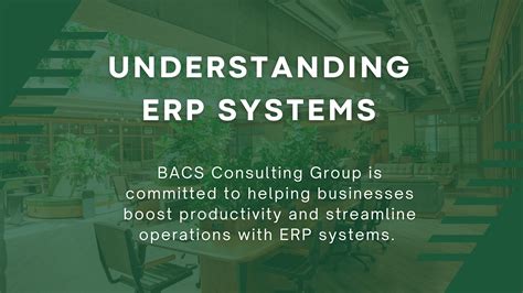 Understanding ERP