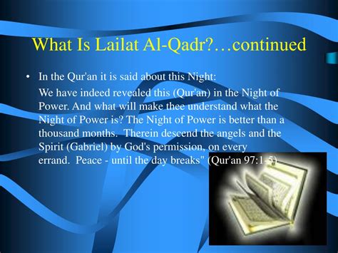 Understanding Lailat Al Qadr 2013