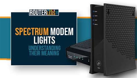 Understanding Light Statuses on Spectrum Modem