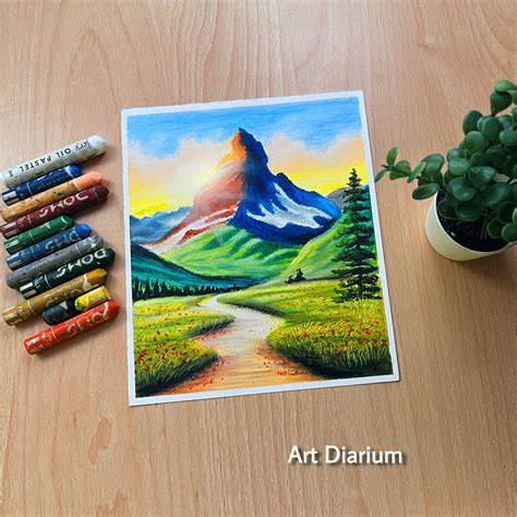 Understanding Oil Pastels for Landscape Drawing