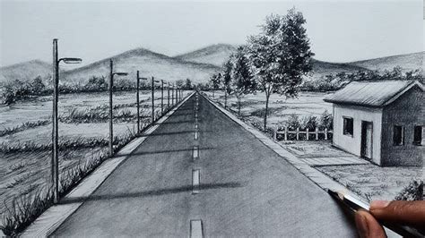 Understanding Perspective in Landscape Drawing Roads
