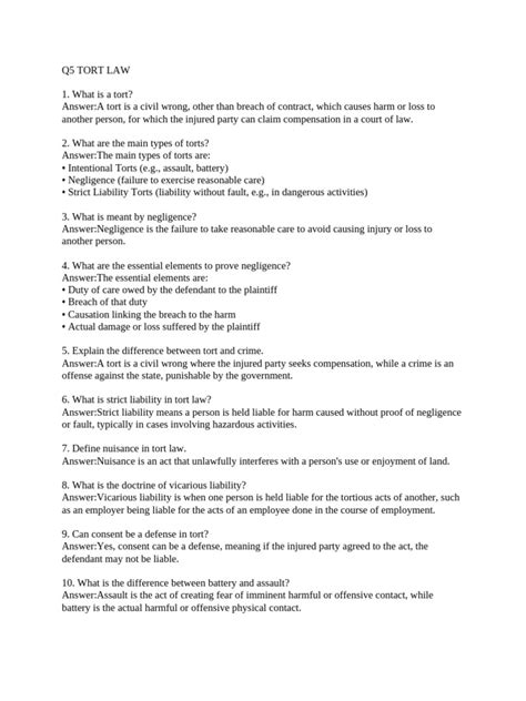 Understanding Tort Law – A Basics Guide For Dummies