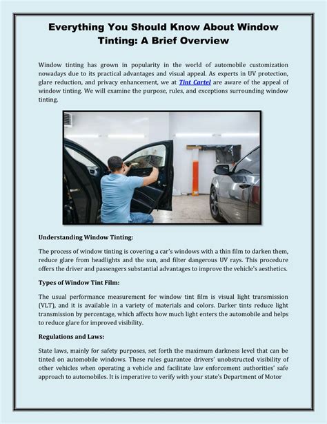 Understanding Window Tinting