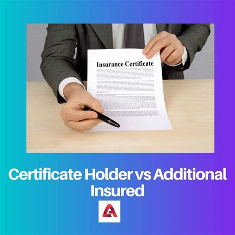 Understanding the Difference Between Certificate Holder and Additional Insured
