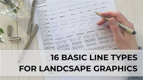 Understanding the Foundation: Basic Line Types in Landscape Drawing