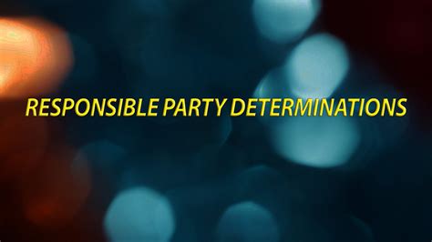 Understanding the Responsible Party