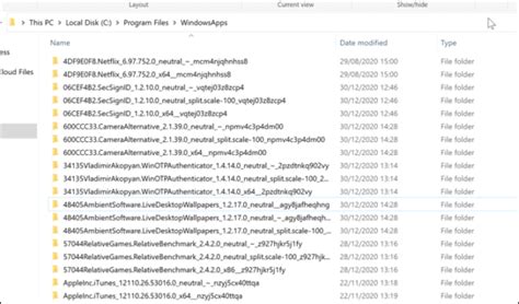 Understanding the WindowsApps Folder Structure