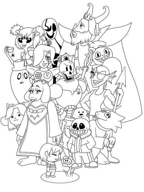 Undertale Coloring Page