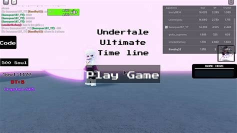 Undertale Ultimate Timeline - Roblox