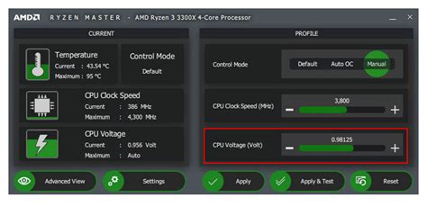 Undervolting a CPU With a Software Utility