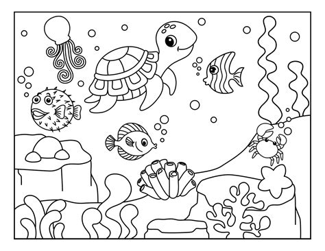 Underwater Coloring Pages