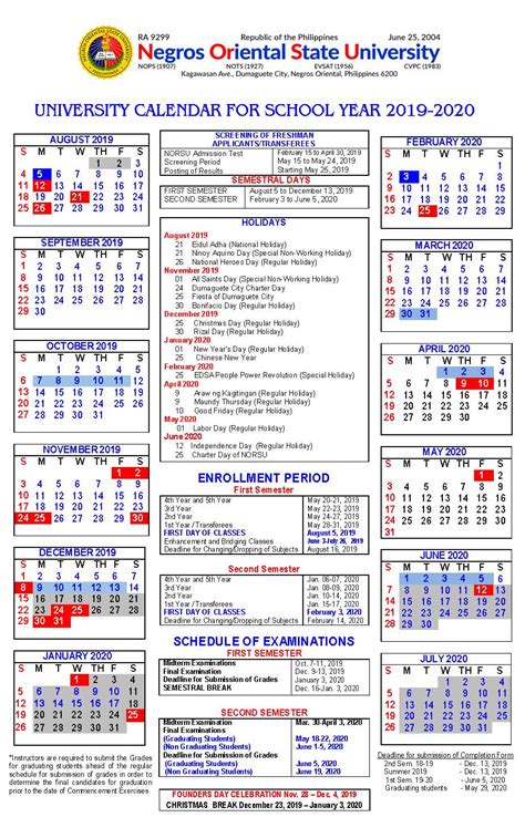 Unewhaven Academic Calendar