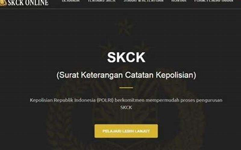 Unggah Dokumen Pendukung Skck Online