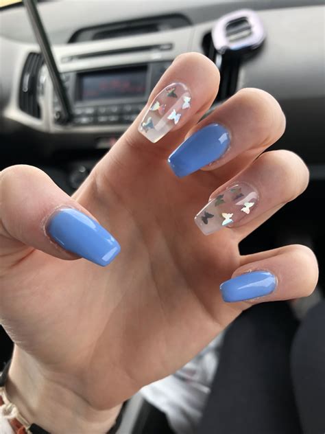 Unghie Blu Blue Nails Butterfly: A Trending Nail Art For 2023