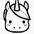 Unicorn Emoji para colorir imprimir e desenhar