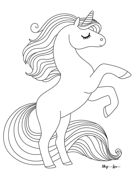 Unicorn Free Printable Coloring Pages