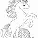 Unicorn Free Printable Colouring Pages