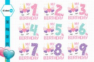 Download Unicorn Birthday Numbers Bundle Images