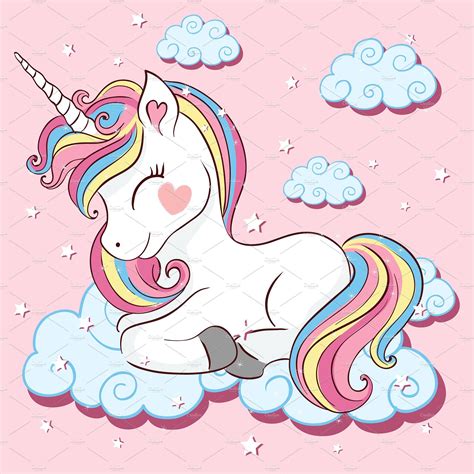Unicorn Cartoon Drawings