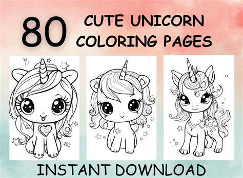 Unicorn Coloring Pages Draw So Cute