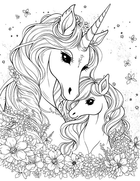 Unicorn Coloring Pages For Adults