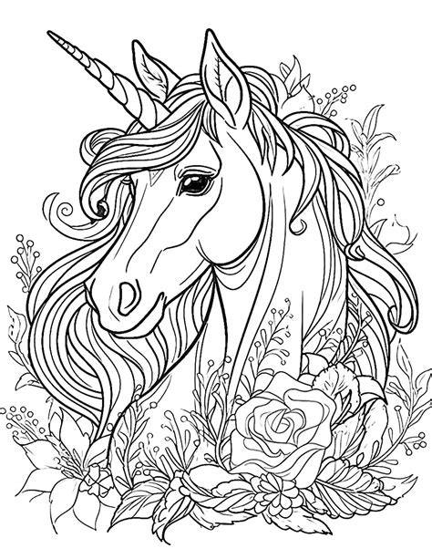 Unicorn Coloring Pages Hard