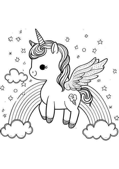 Unicorn Coloring Pages Print