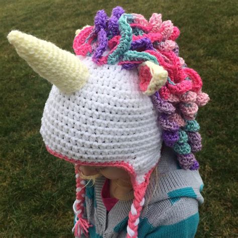 Unicorn Crochet Hat Free Pattern