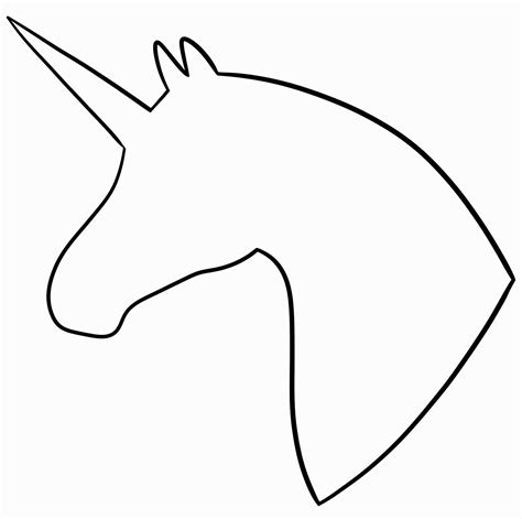 Unicorn Head Printable