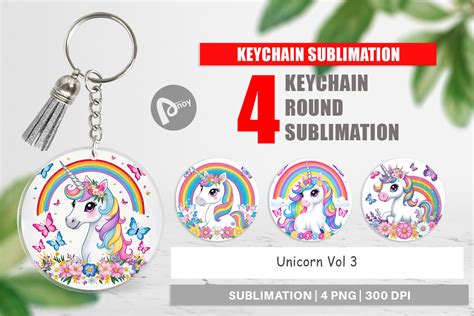 Download Unicorn Keychain Sublimation Background Commercial Use DXF Files