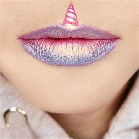 Unicorn Makeup Tutorial Lips