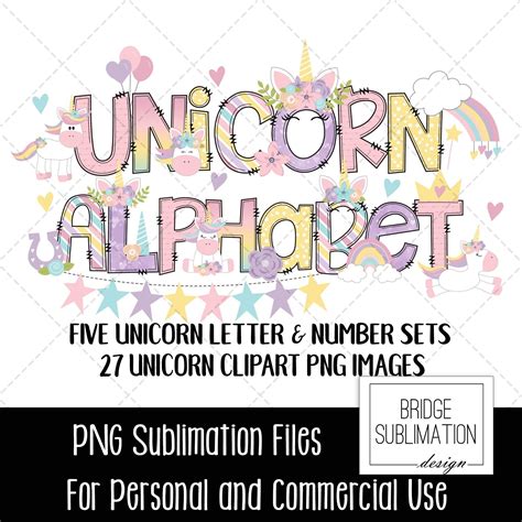 Download Unicorn Monogram Lettering Alphabet Commercial Use Free PSD Mockups