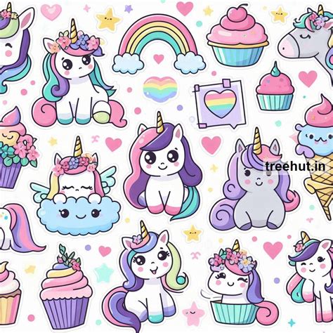 Download Unicorn Printable Stickers Crafts