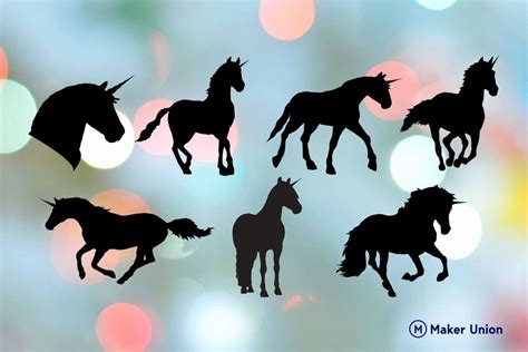 Download Unicorn Printable Stickers Files DXF Files