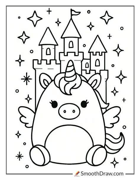 Unicorn Squishy Coloring Pages