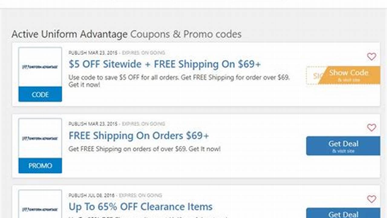 Uniform Advantage Coupon Code 2024